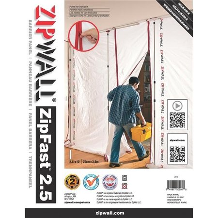 ZIPWALL ZipWall ZF2 2.5 ft. Reusable Dust Barrie Panel Pack of 4 ZF2
